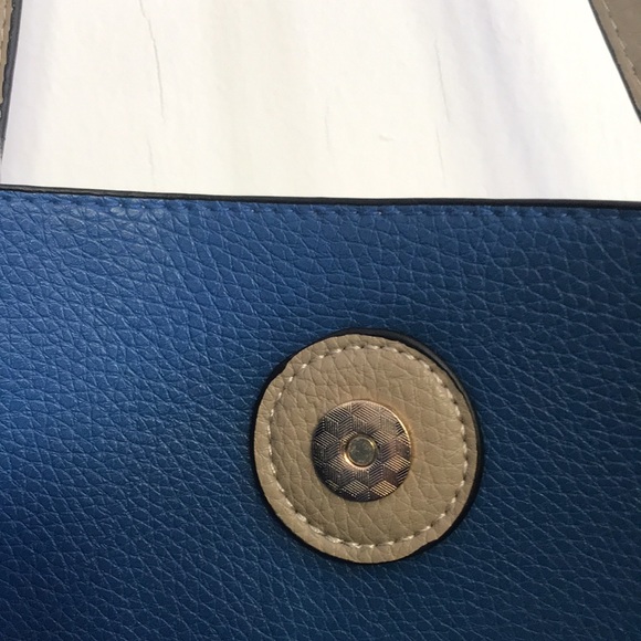 NWT-Vegan Smokey grey 4 piece satchel, pouch purse, key holder, rings! - Picture 8 of 14